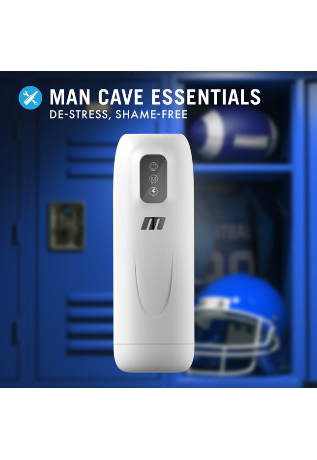 M For Men Robo-Bator - White USB Rechargeable Vibrating Auto Stroker