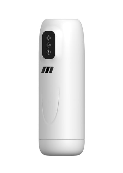 M For Men Robo-Bator - White USB Rechargeable Vibrating Auto Stroker