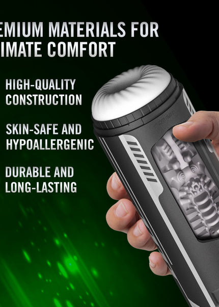 M For Men - Master Blaster - USB Rechargeable Vibrating & Sucking Auto Stroker