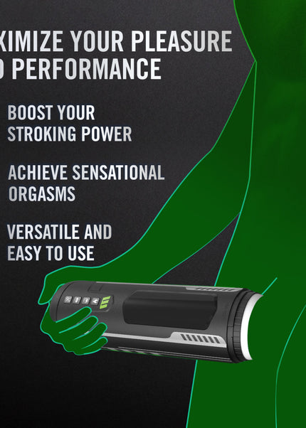 M For Men - Master Blaster - USB Rechargeable Vibrating & Sucking Auto Stroker