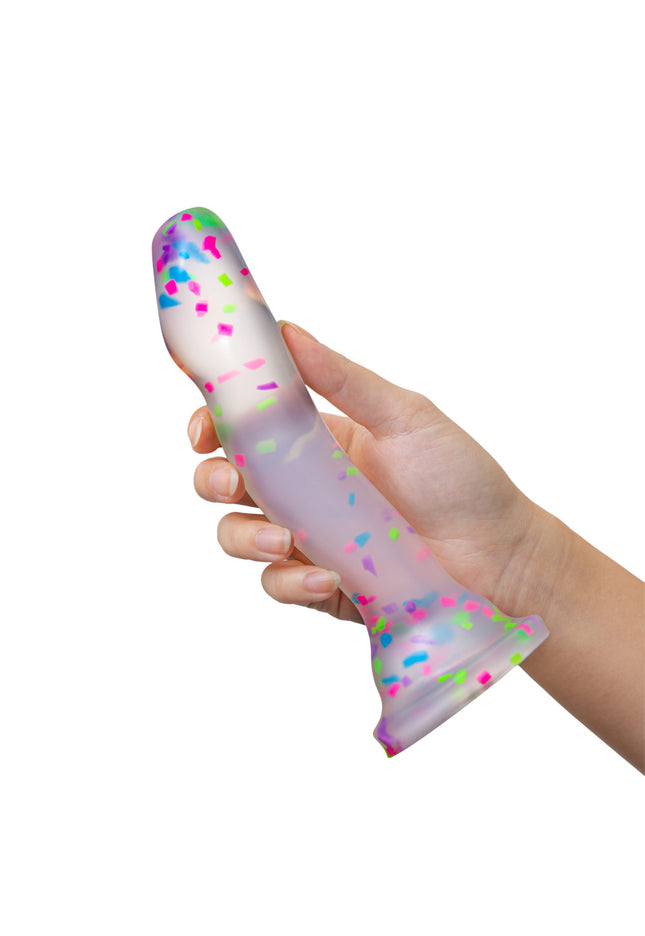 Neo Elite Glow Hanky Panky - Glow In Dark Clear 19 cm Dong