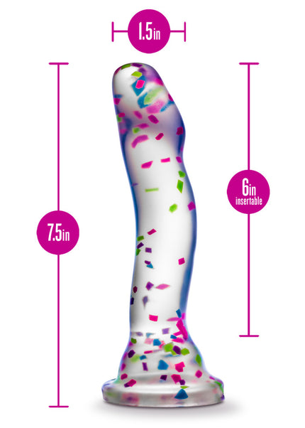 Neo Elite Glow Hanky Panky - Glow In Dark Clear 19 cm Dong
