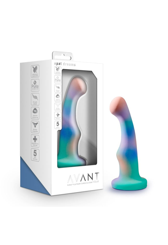 Avant Opal Dreams - Aqua - Coloured 15.2 cm Dildo