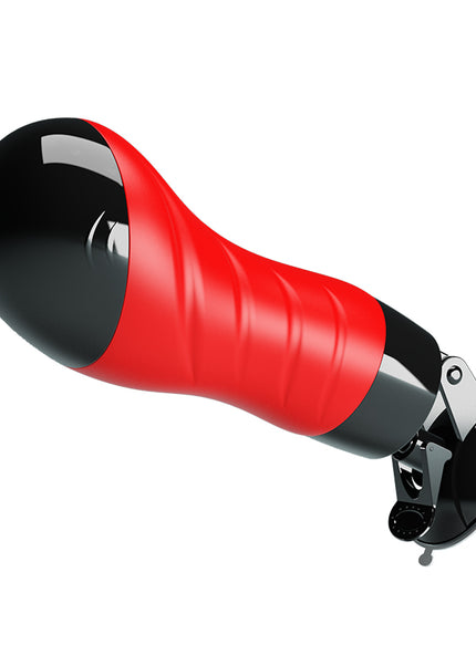 CRAZY BULL DELIA Vibrating Stroker - Flesh Vibrating Vagina Stroker with Suction Base