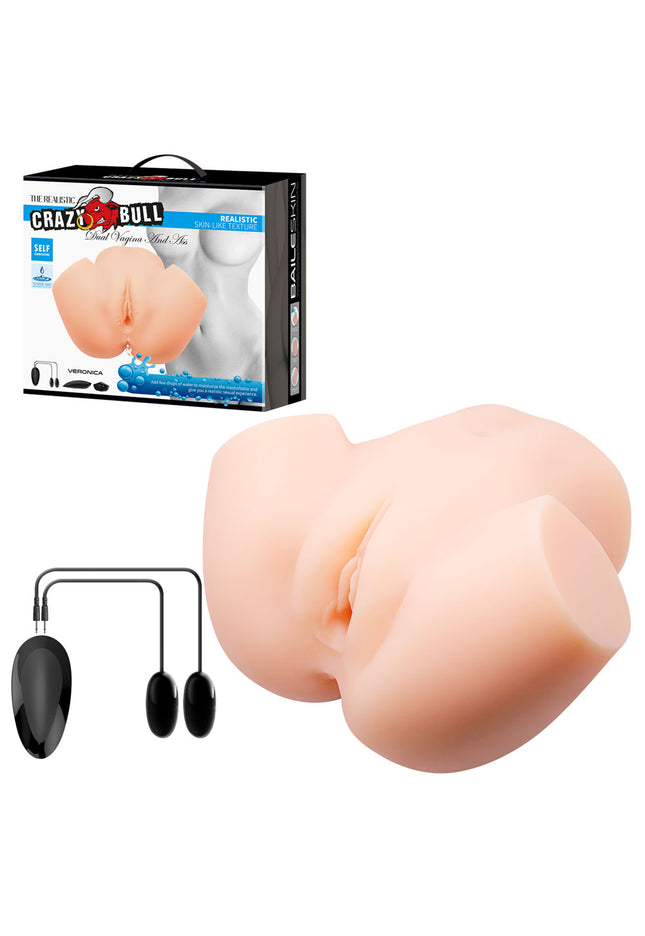 CRAZY BULL VERONICA Vibrating Torso - Flesh Vibrating Torso Masturbator