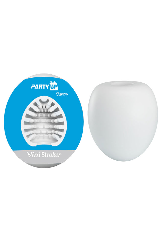 Party Up SIMON Mini Stroker - White Mini Stroker
