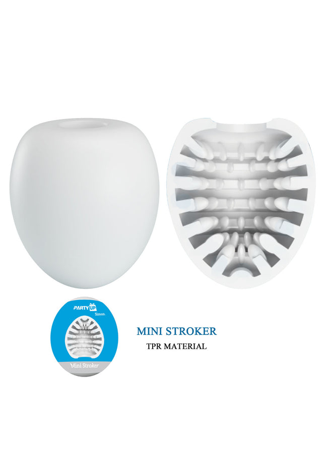 Party Up SIMON Mini Stroker - White Mini Stroker