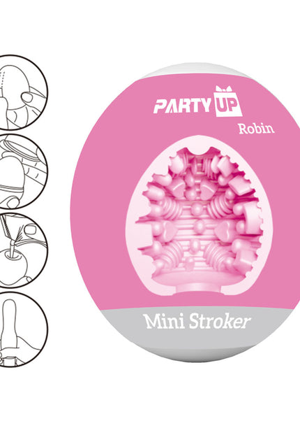 Party Up ROBIN Mini Stroker - Pink Mini Stroker