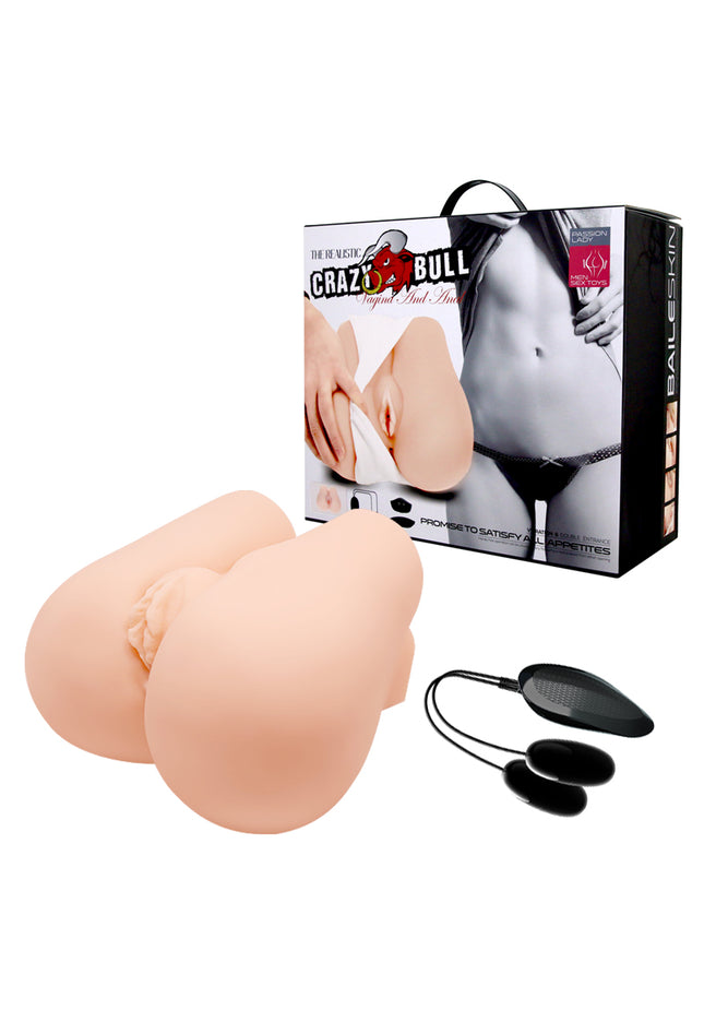 CRAZY BULL Vibrating Missionary Torso - Flesh Vibrating Missionary Torso Masturbator