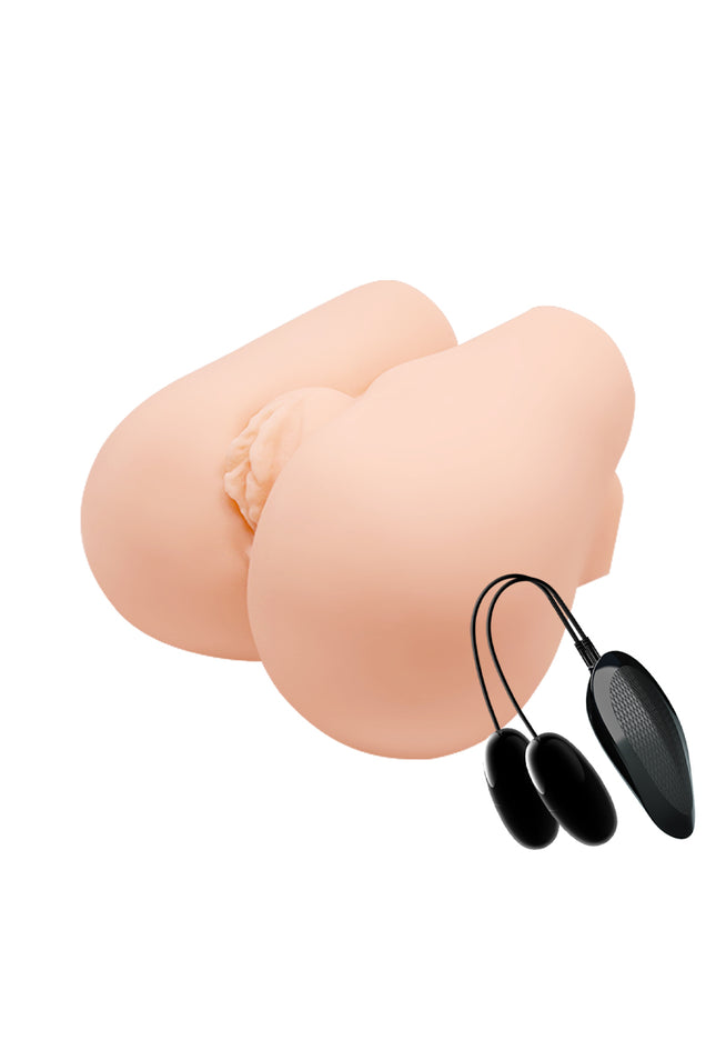 CRAZY BULL Vibrating Missionary Torso - Flesh Vibrating Missionary Torso Masturbator
