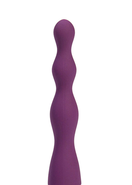 Maia DANI - Purple 17.8 cm USB Rechargeable Beaded Vibrator