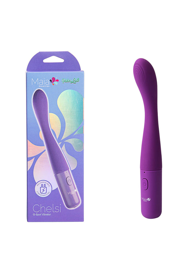 Maia CHELSI - Purple 17.8 cm USB Rechargeable Vibrator