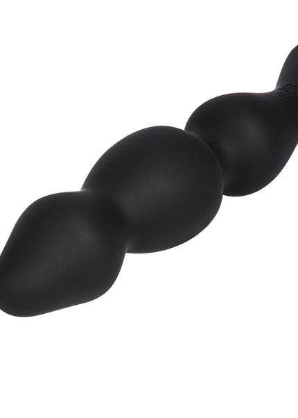 Maia HUDSON - Black 19 cm USB Rechargeable Anal Vibrator with Wireless Remote