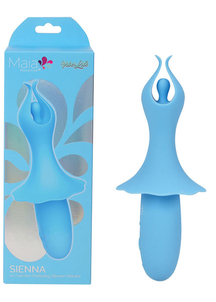 Maia SIENNA - Blue - Blue 15.2 cm USB Rechargeable Fluttering Bullet