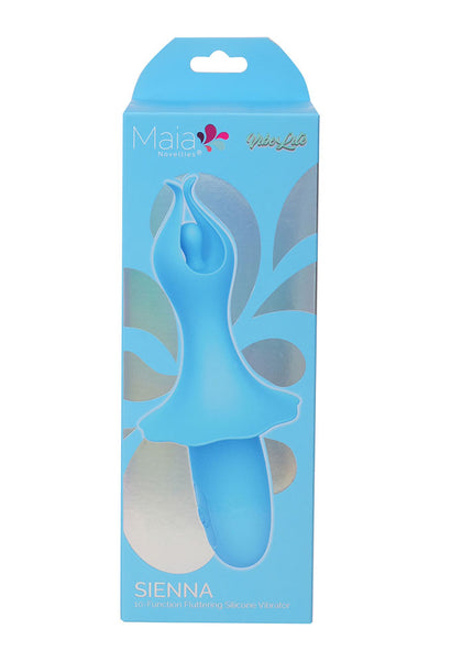 Maia SIENNA - Blue - Blue 15.2 cm USB Rechargeable Fluttering Bullet