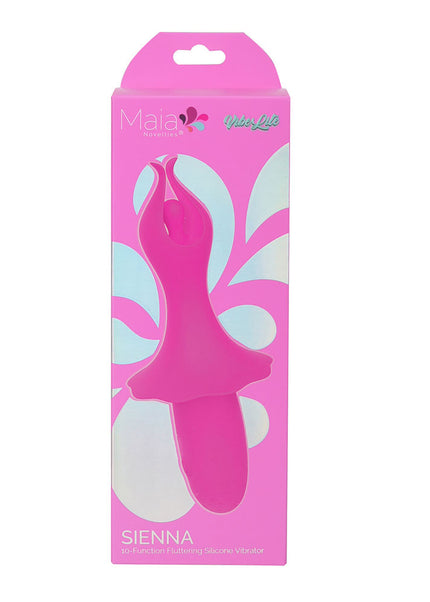 Maia SIENNA - Pink - Pink 15.2 cm USB Rechargeable Fluttering Bullet