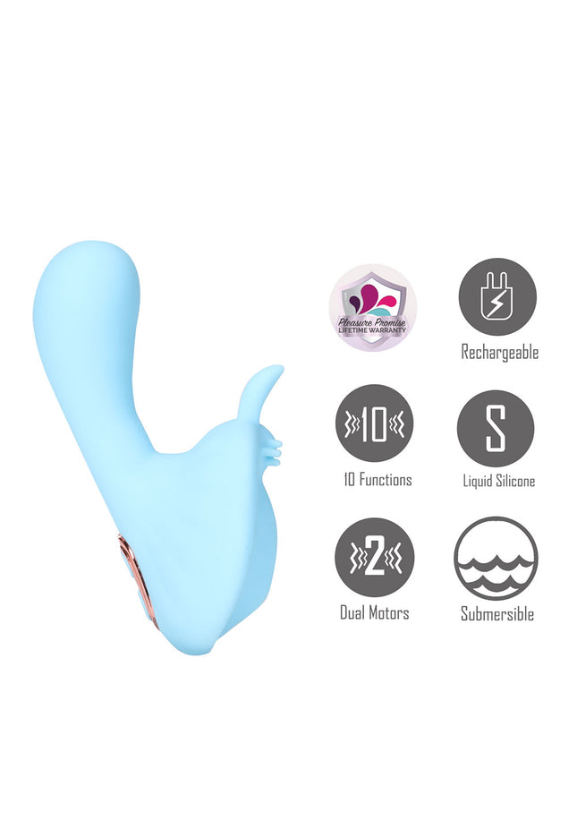 Maia AVERI - Blue - Blue USB Rechargeable Vibrator