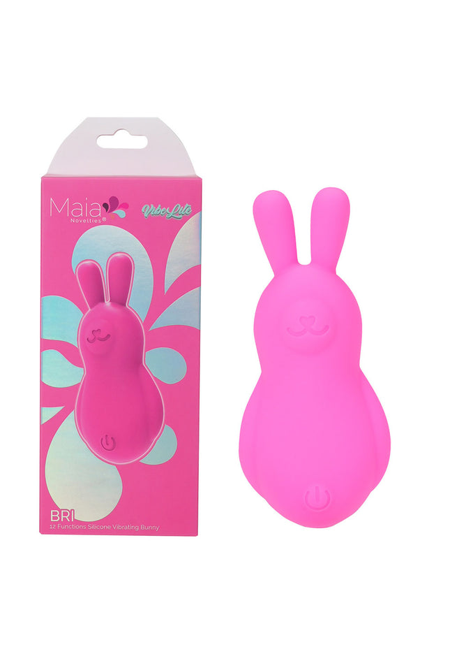 Maia BRI - Pink - Pink 9 cm USB Rechargeable Vibrating Bunny Bullet