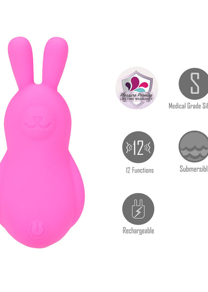 Maia BRI - Pink - Pink 9 cm USB Rechargeable Vibrating Bunny Bullet