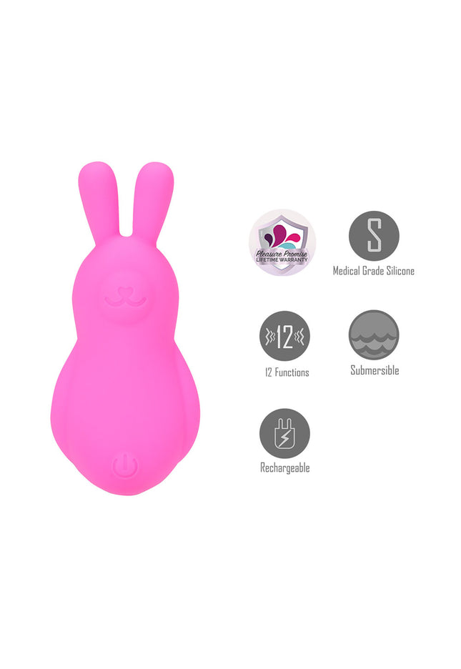 Maia BRI - Pink - Pink 9 cm USB Rechargeable Vibrating Bunny Bullet