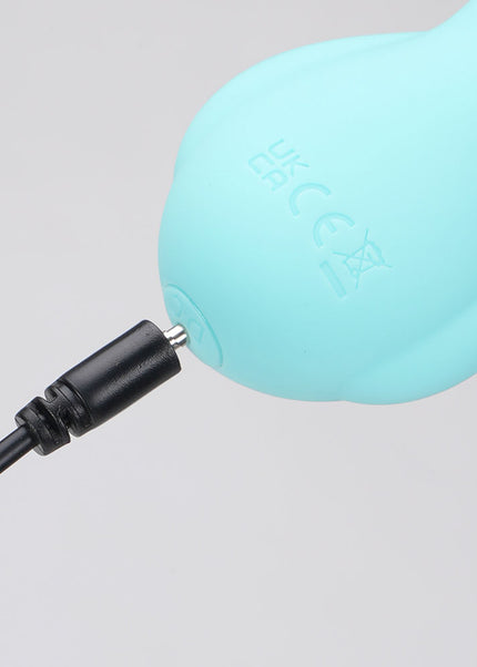 Maia BRI - Teal - Teal 9 cm USB Rechargeable Vibrating Bunny Bullet