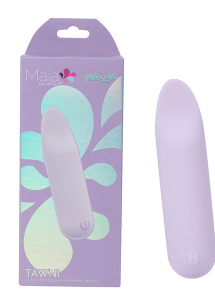 Maia TAWNI - Lavender - Lavender 9 cm USB Rechargeable Bullet with Flickering Tip