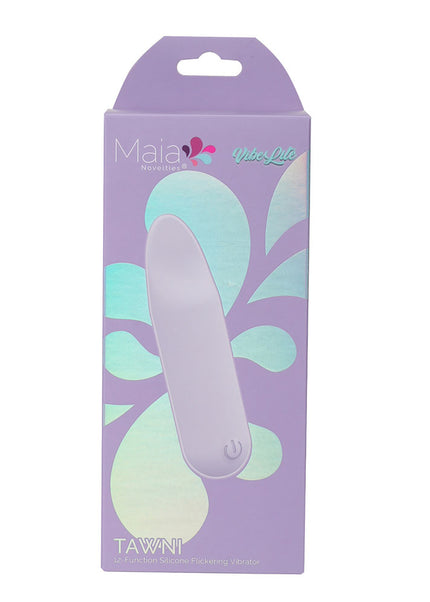 Maia TAWNI - Lavender - Lavender 9 cm USB Rechargeable Bullet with Flickering Tip