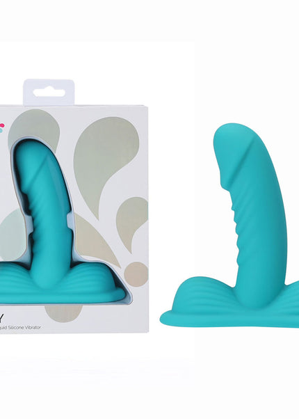 Maia OAKLEY - Blue - Blue USB Rechargeable Grinder Pad with 14 cm Vibrator