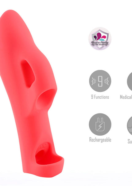 Maia LANA - Red - Red USB Rechargeable Finger Stimulator