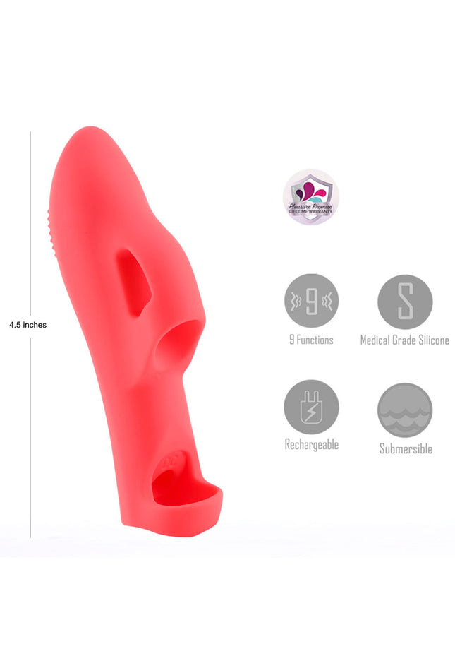 Maia LANA - Red - Red USB Rechargeable Finger Stimulator