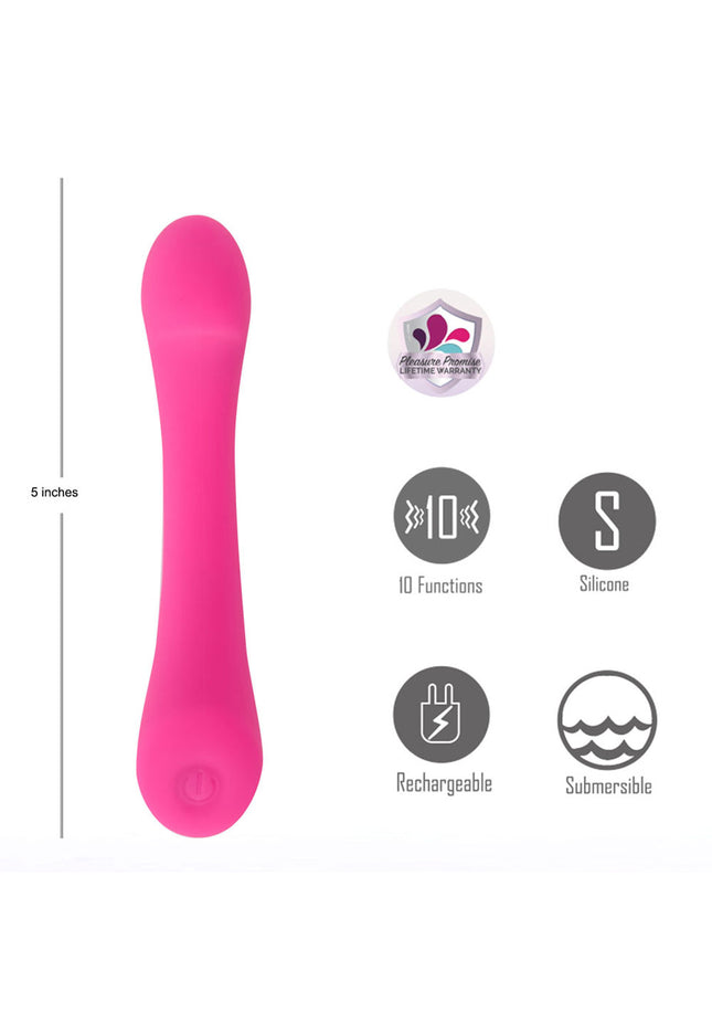 Maia KENNA - Pink - Pink 12.7 cm USB Rechargeable Vibrator