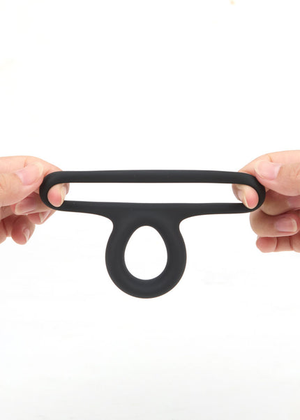 Maia GAVIN - Black Cock & Balls Ring