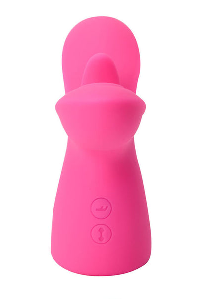 Maia OASIS - Pink - Pink USB Rechargeable Dual Motor Licking & Thumping Stimulator
