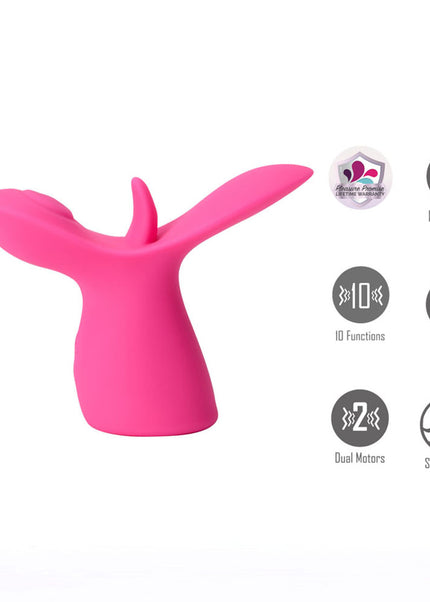 Maia OASIS - Pink - Pink USB Rechargeable Dual Motor Licking & Thumping Stimulator