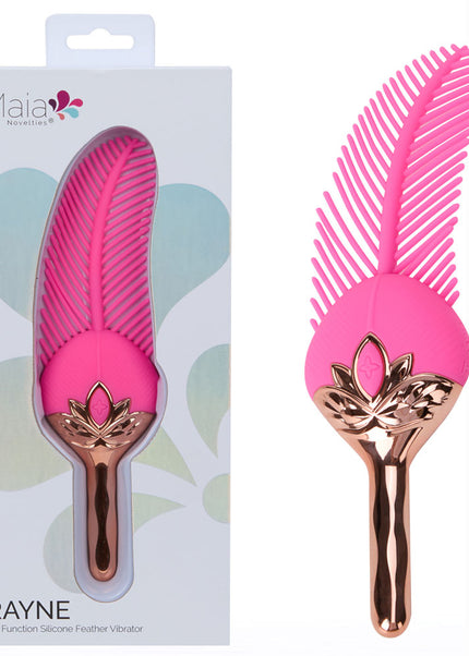 Maia RAYNE - Pink - Pink USB Rechargeable Feather-Like Vibrating Stimulator
