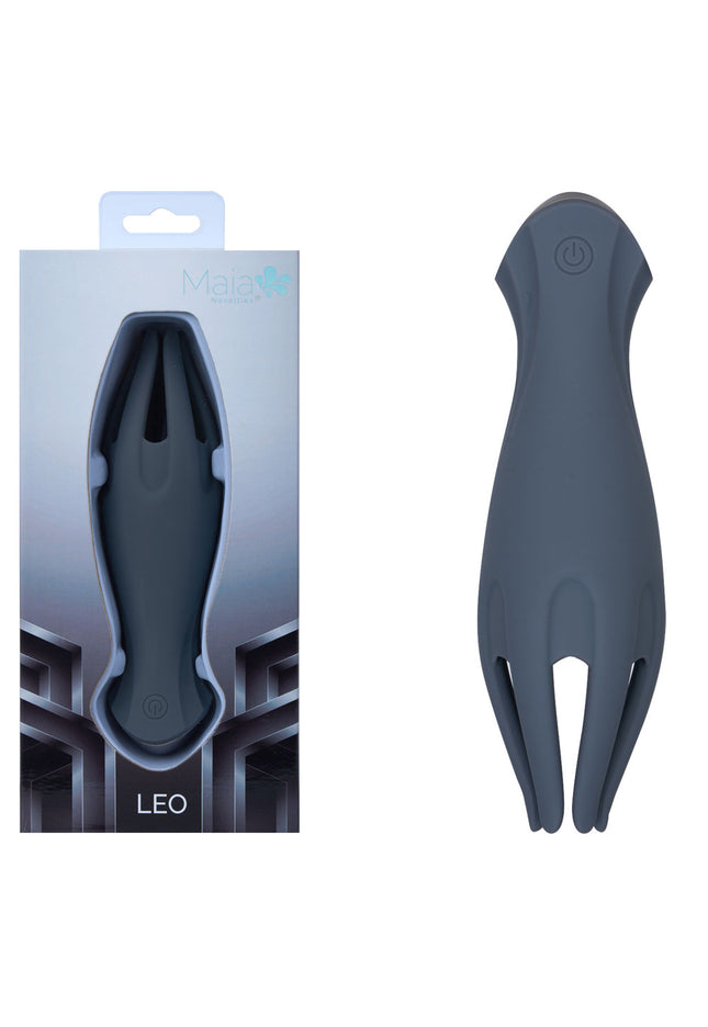 Maia LEO - Grey - Grey USB Rechargeable Penis Head Tickler