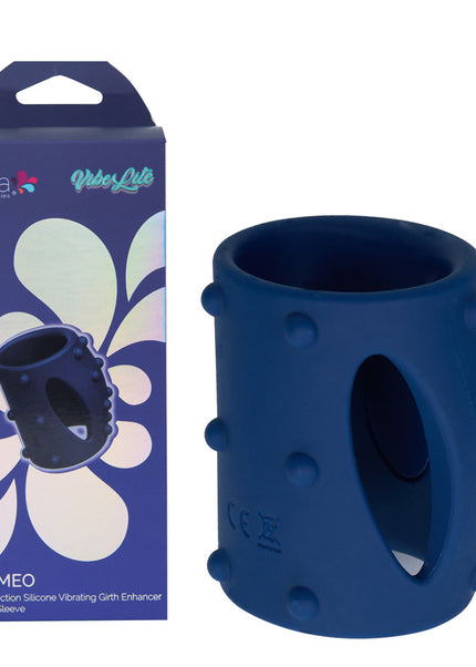 Maia ROMEO - Blue - Blue USB Rechargeable Vibrating Girth Enhancer Sleeve
