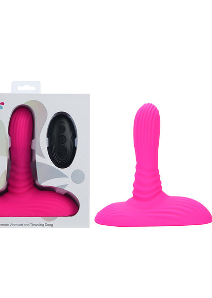 Maia ADIRA - Pink USB Rechargeable Thrusting Vibrator with Wireless Remote