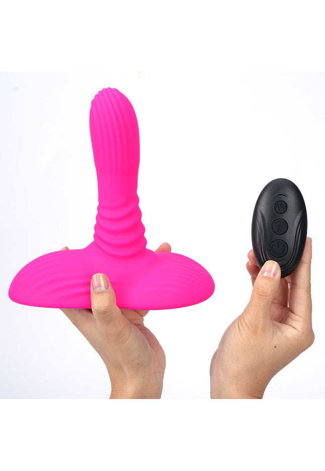 Maia ADIRA - Pink USB Rechargeable Thrusting Vibrator with Wireless Remote
