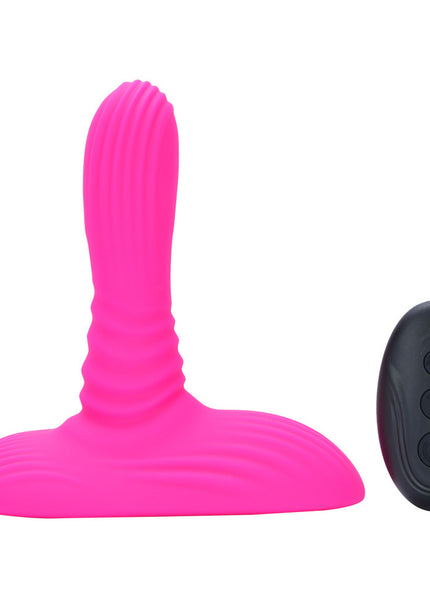 Maia ADIRA - Pink USB Rechargeable Thrusting Vibrator with Wireless Remote