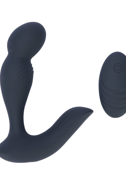 Maia COLTON - Black - Black USB Rechargeable Vibrating Prostate Massager with Wireless Remote