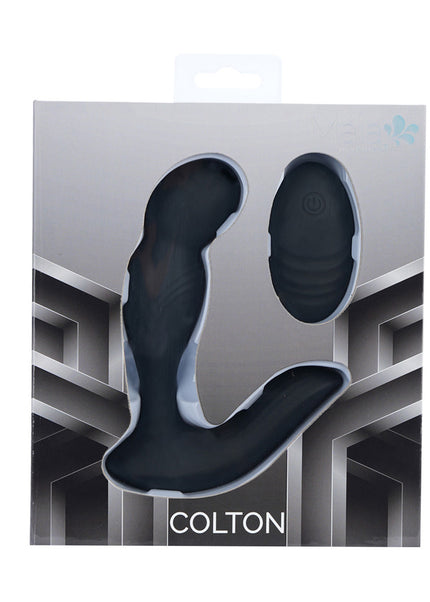 Maia COLTON - Black - Black USB Rechargeable Vibrating Prostate Massager with Wireless Remote
