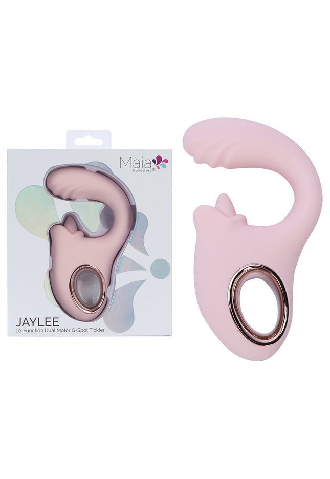 Maia JAYLEE - Pink - Pink USB Rechargeable Dual Motor Vibrator