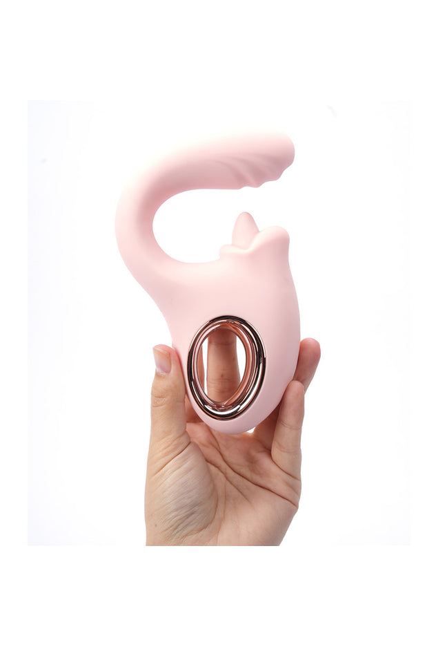 Maia JAYLEE - Pink - Pink USB Rechargeable Dual Motor Vibrator