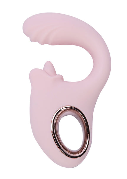 Maia JAYLEE - Pink - Pink USB Rechargeable Dual Motor Vibrator