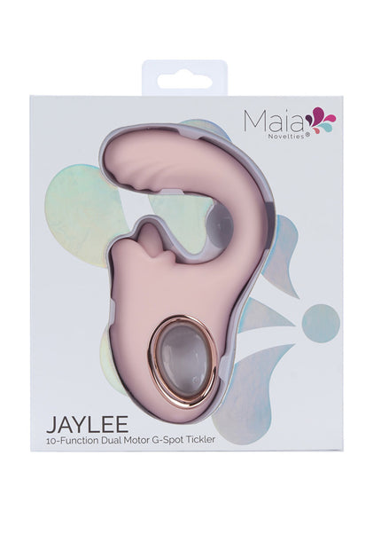 Maia JAYLEE - Pink - Pink USB Rechargeable Dual Motor Vibrator