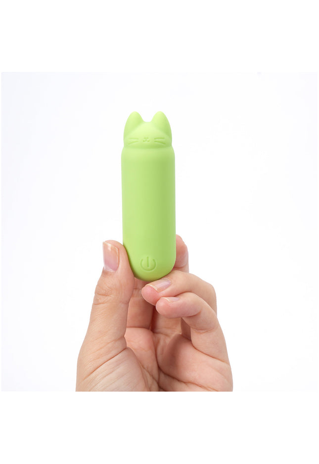 Maia ALLIE - Green 7.6 cm USB Rechargeable Vibrating Bullet