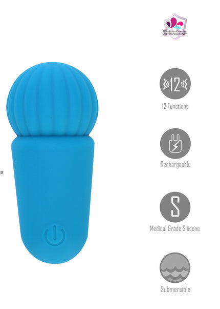 Maia INDI - Blue 7.6 cm USB Rechargeable Mini Vibrating Wand