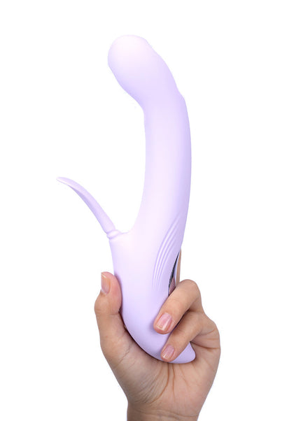 Maia CHARLI - Lavender 22.9 cm USB Rechargeable Flapping & Tapping Rabbit Vibrator