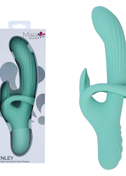 Maia TENLEY - Mint Green 24.1 cm USB Rechargeable Gyrating Rabbit Vibrator